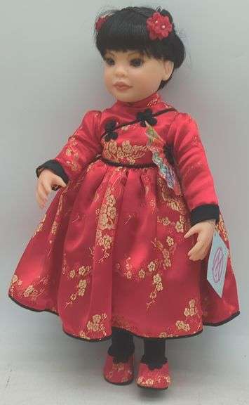 (L) Marie Osmond fine collectors Dolls " Taki" and " Ena" in the box.