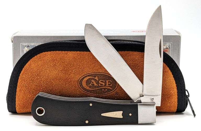 2019 Case XX Tony Bose Smooth Ebony Bullnose Trapper TB722019 w/ Case & Box