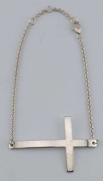 Sterling Cross Bracelet