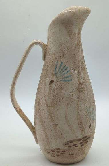 (U) Red wing pottery Bob White pitcher. Approx 11 1/2.