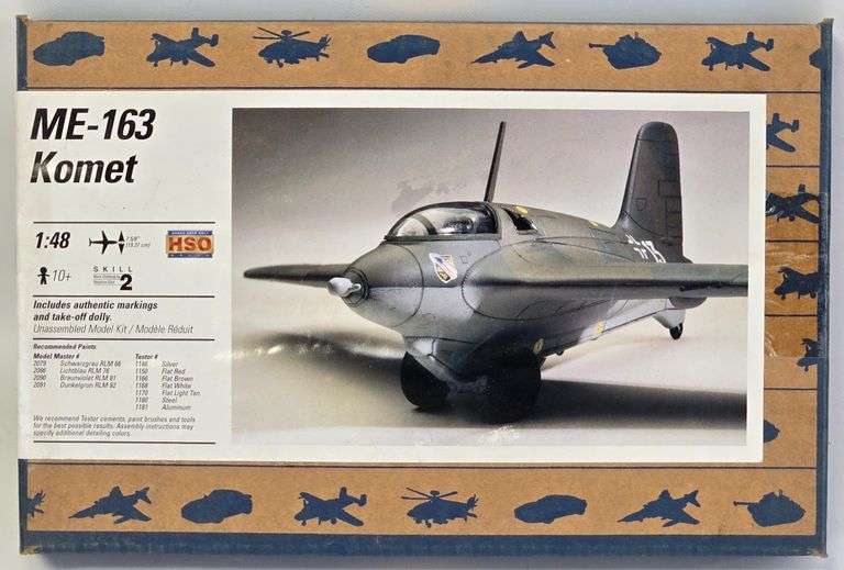 1/48 Scale Testors ME-163 Komet Aircraft Model Kit