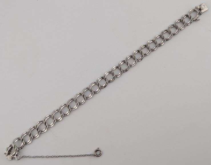 Elco Sterling Chain Bracelet With Safety Latch