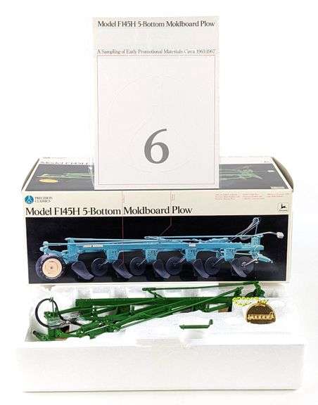 1/16 Ertl John Deere Model F145H 5-Bottom Moldboard Plow Precision Classics #6