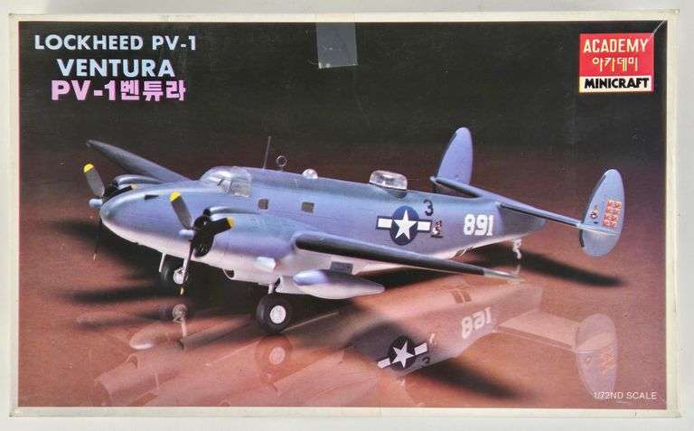 1/72 Scale Minicraft Lockheed PV-1 Ventura PV-1 Aircraft Model Kit