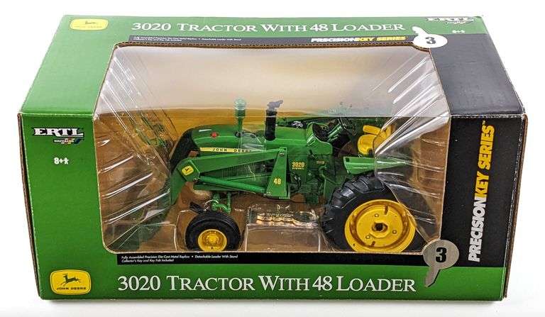 1/16 Ertl John Deere 3020 Tractor w/ 48 Loader Tractor Precision Key Series #3
