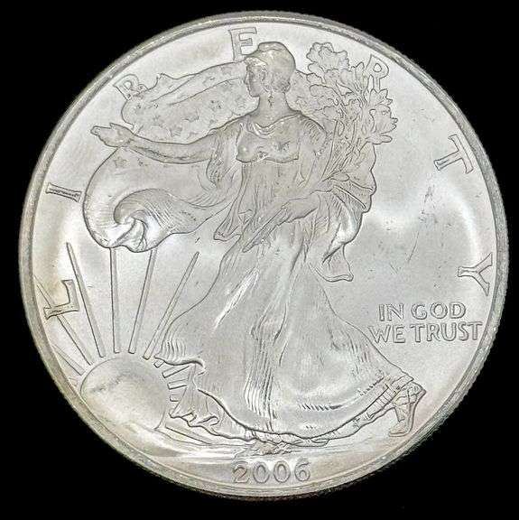 2006 American Eagle Silver Dollar, 1oz Fine Silver