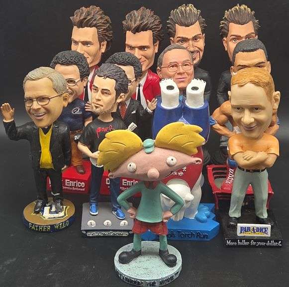 (U)(13) Mixed Variety of Bobble Head Figurines