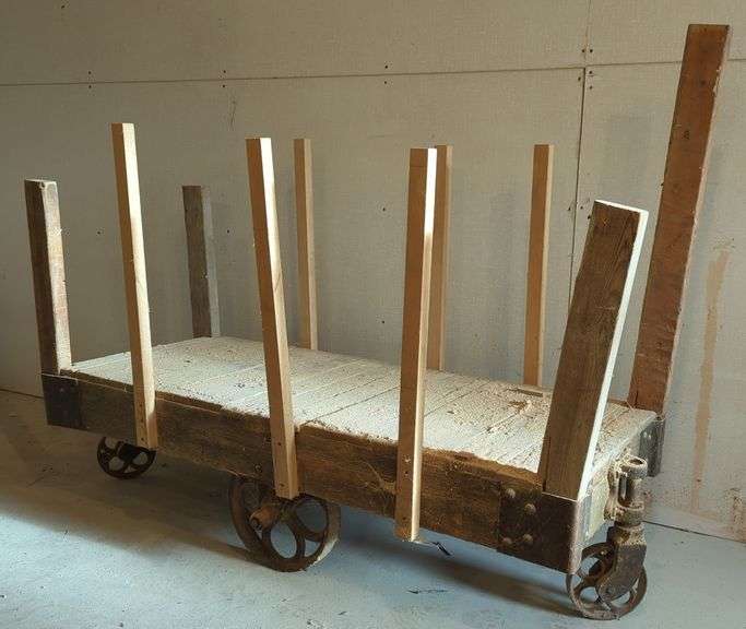 Vtg Industrial "Railroad" Cart