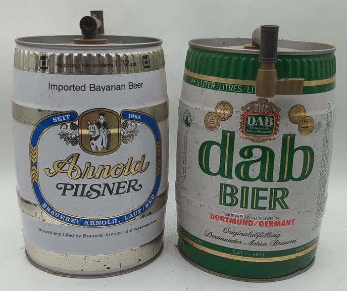 (U) Mini Kegs (empty) Approx 10" tall.