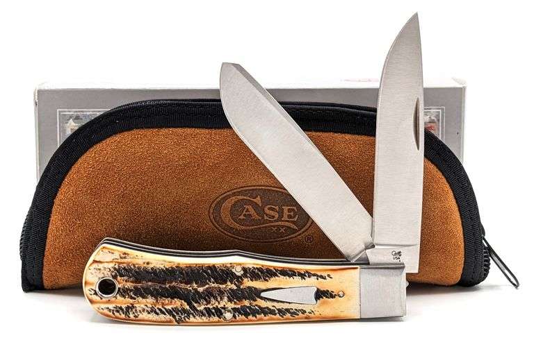 2019 Case XX Tony Bose Bone Stag Bullnose Trapper TB6.522019 w/ Case & Box