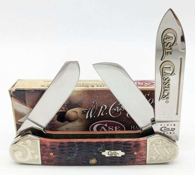 Ltd 2010 Case XX Classics Walnut Bone 1 of 200 Gunboat Canoe Knife 6394 w/ Box