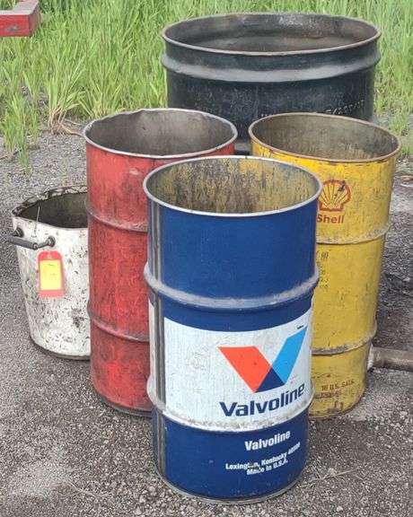Oil Barrels Incl. Shell, Valvoline, Etc