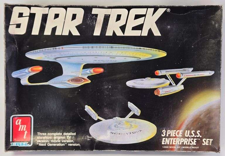Vintage NOS AMT Ertl Star Trek U.S.S. Enterprise Set