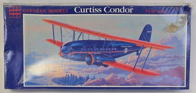 1/81 Scale Glencoe Models Curtiss Condor Aircraft Model Kit - Sealed