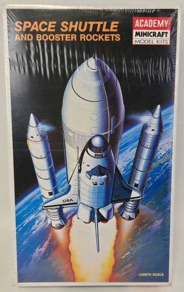 Academy Minicraft Space Shuttle and Booster Rockets Model Kit - Sealed