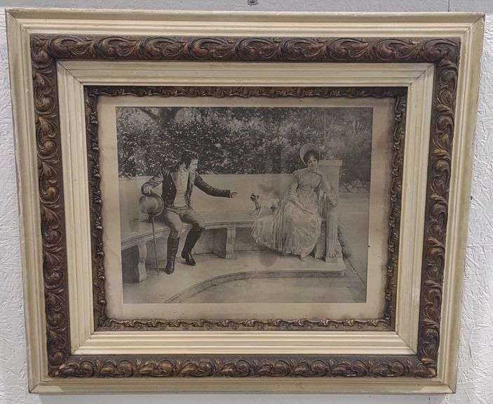 Antique Framed Print "Interposing An Objection" By Emil Black - Kraft ...