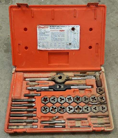 Dayton 40 Piece Mechanics Tap & Die Set, Model#4X575A