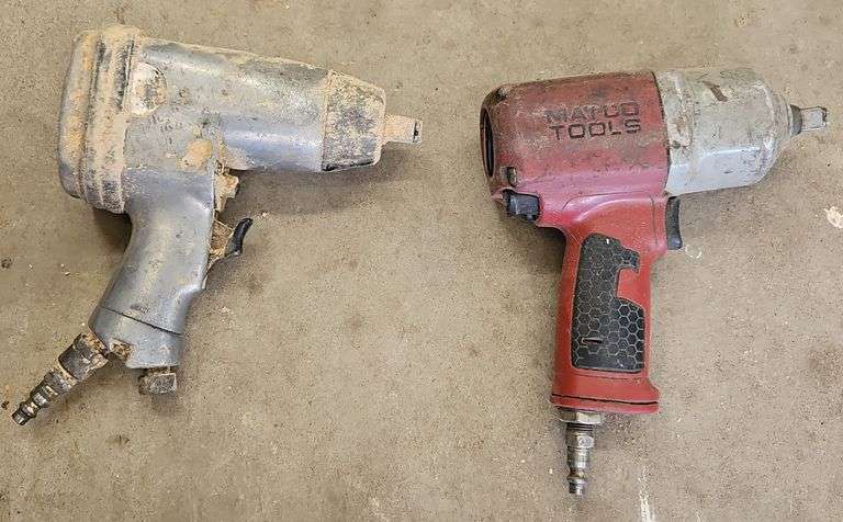 (2) 1/2" Drive Air Operated Impact Wrench's, Including Mac Tools & Rockwell Brand's