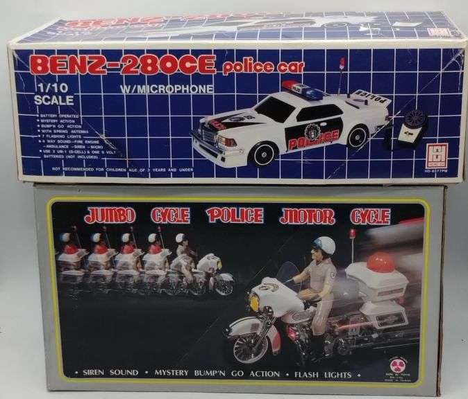 Jouet Vintage Motor Cycle Police Super Cycle Sun Ta Toys - Neuf En Boîte