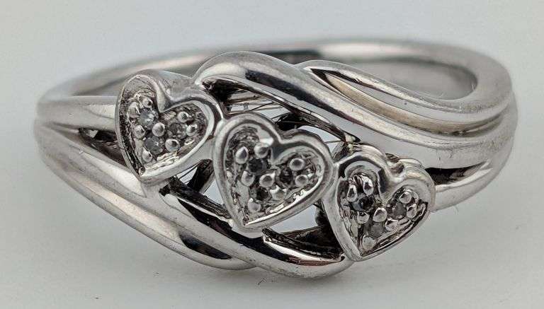 Sterling Triple Heart Ring