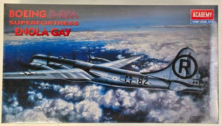 1/72 Scale Academy Boeing B-29A Superfortress Enola Gay Model Kit - Sealed