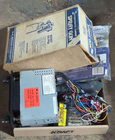 (U) Spray Gun, Car radio and more.