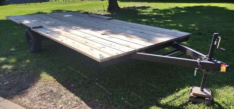 2015 Bumper Schwel 21.5' Single Axle Flatbed Trailer