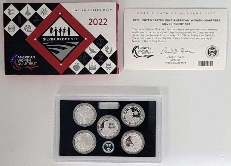 2022 United States American Women Quarters Silver Proof Set