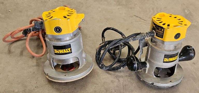 (2) Pair Of Dewalt Router's Model#DW610
