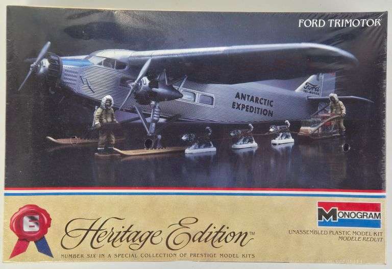 1/77 Scale Monogram Ford Trimotor Heritage Edition Model Kit - Sealed