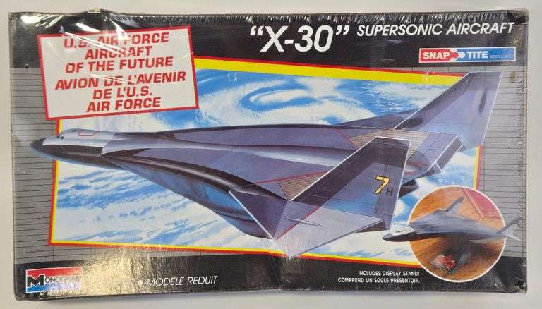 Monogram U.S. Air Force X-30 Supersonic Aircraft Model Kit - Sealed