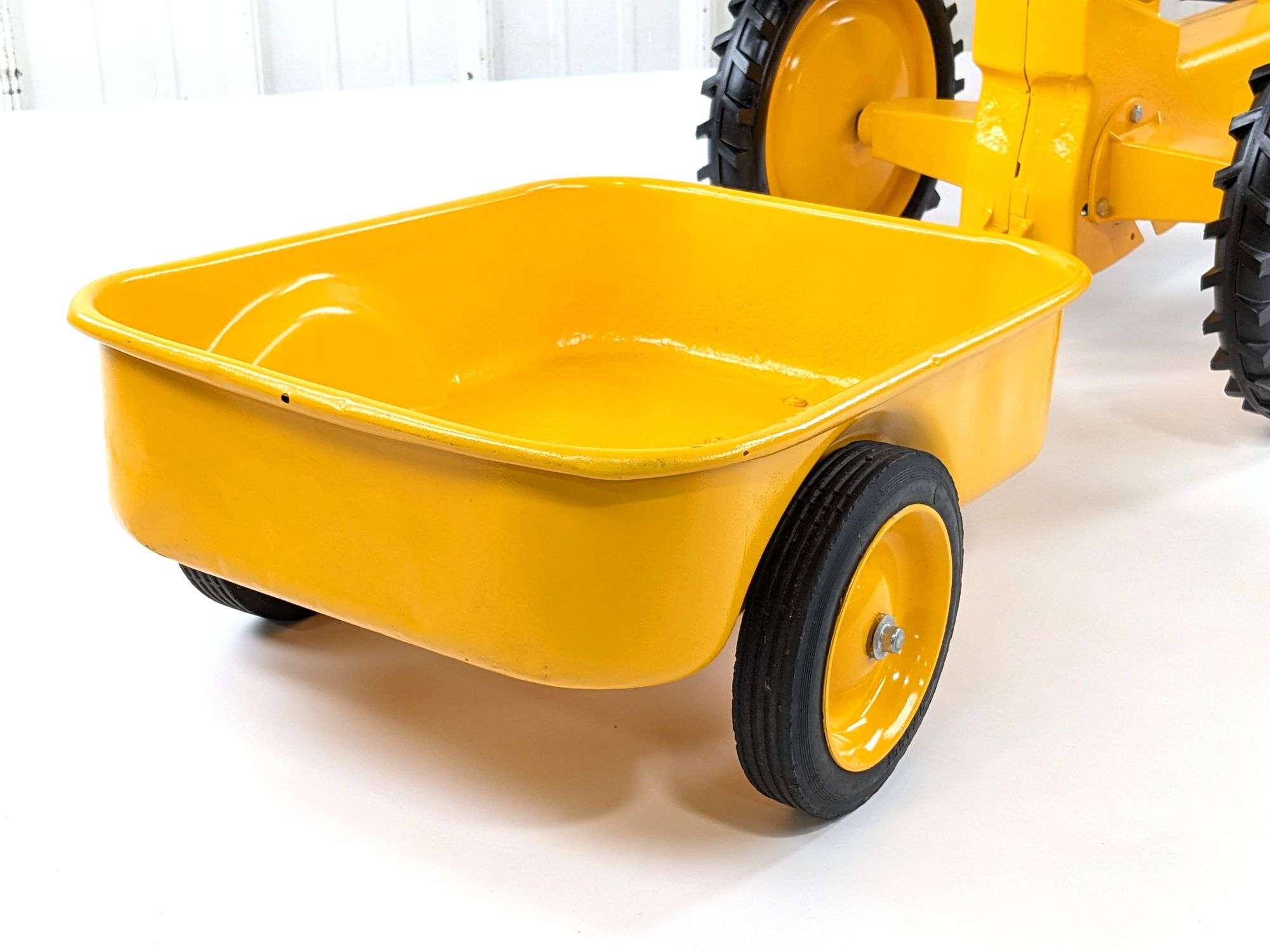 Restored Ertl John Deere 520 Industrial Pedal Tractor w/ Trailer