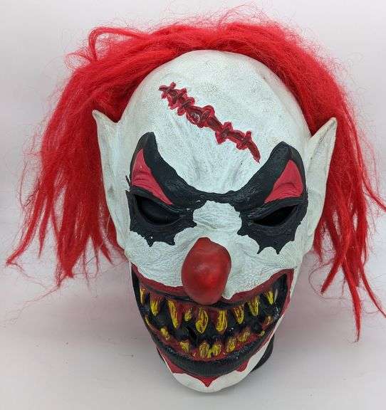 Evil Clown Rubber Latex Halloween Mask