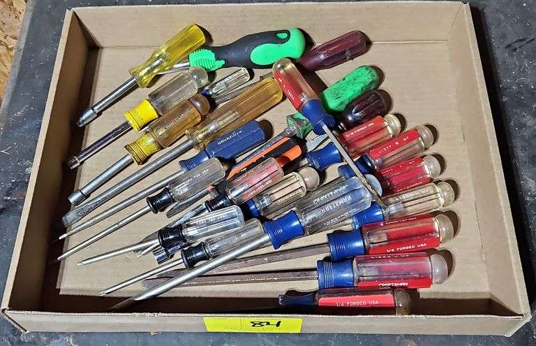 Box Of Various Screw Driver's