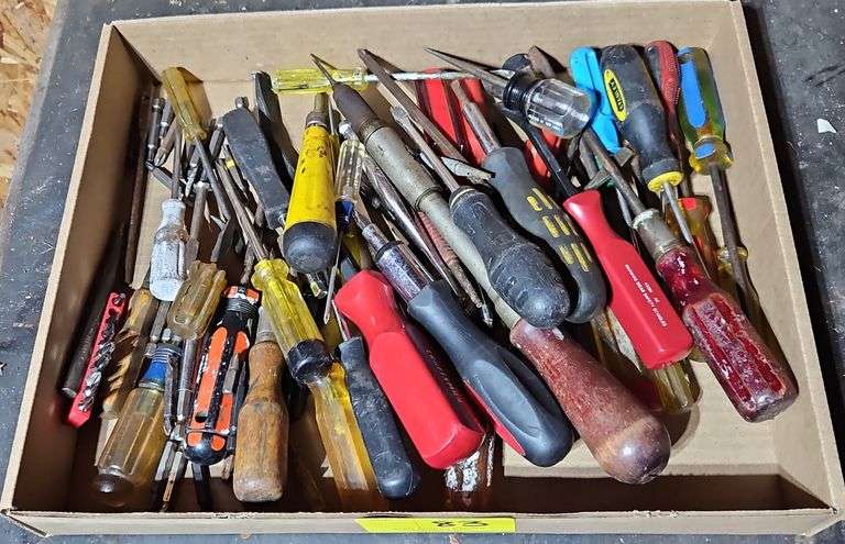 Box Of Various Screw Driver's