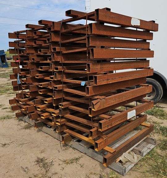(FF) Pallet of 13 Steel Beam Platforms - Kraft Auction Service, LLC