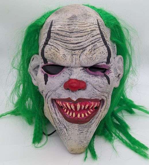 Evil Clown Rubber Latex Halloween Mask