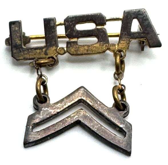 WWII U.S. Army Military Home Front Sweetheart Lapel Pin - Kraft Auction ...