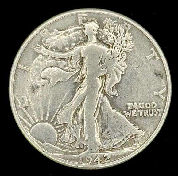 1942 U.S. Silver Walking Liberty Half Dollar