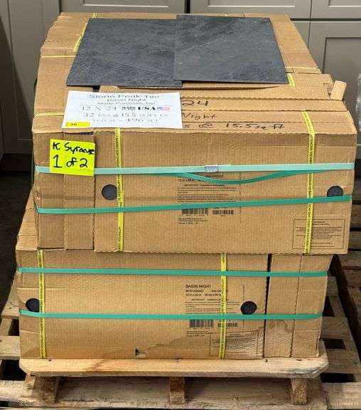 496 SqFt Stone Peak Basin Night Matte 12in x 24in Porcelain Tile