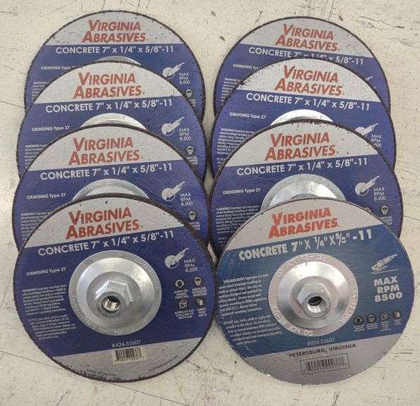Virginia Abrasives Concrete Grinding Wheels
