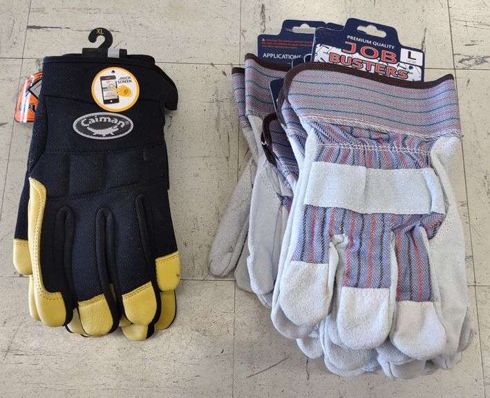 Lincoln Electric Welding Gloves & Caiman Sheep Grain Leather Palm Multi-Use Gloves