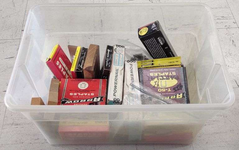 Various Staples Incl. Arrow, Powernail, Remington, Etc
