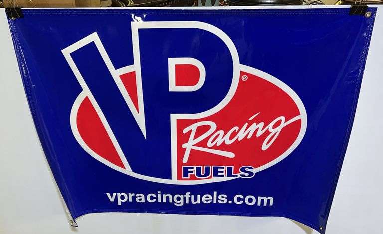 (W) VP Racing fuels Banner 4ft X 34 Inches - Kraft Auction Service, LLC