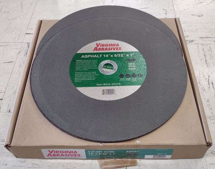 Virginia Abrasives Asphalt Cut-Off Wheels