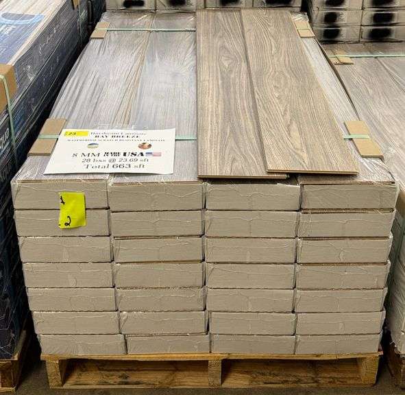 663 SqFt Baydream Bay Breeze 8mm Waterproof Laminate Flooring