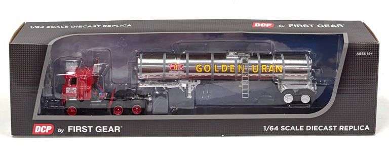 DCP 1st Gear 1:64 Edd's Supplies, Shipshewana, IN Tractor and Golden Uran Tanker in Box