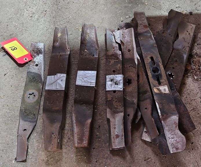 Lot Of Used Lawn Mower Blades