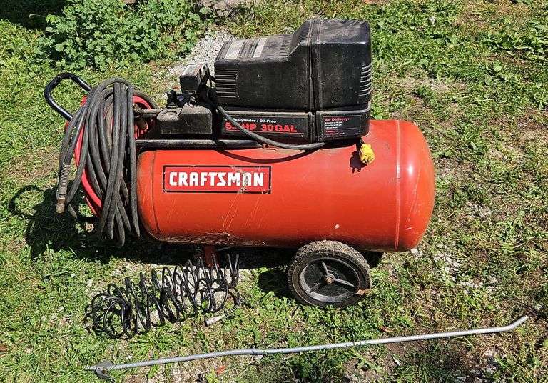 Sears Craftsman Single Cylinder/Oil Free 5.5Hp, 30 Gallon Air Compressor, Model#919-165310