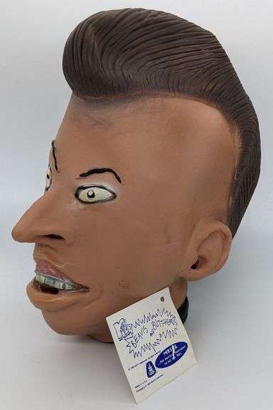 Vintage Beavis & Butt-Head Rubber Latex Halloween Mask w/ Tag